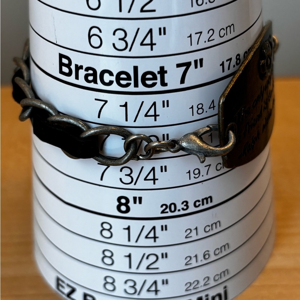 Bracelet “The only way to have a friend is to be one” / fits size 7 1/2 … - Picture 6 of 7